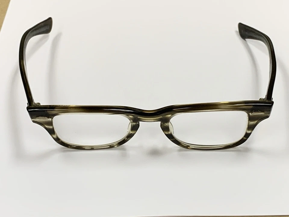 Vintage 1950's Bausch Lomb Horn Rimmed Tortoise Wayfarer Glasses Frames Eyeglass - Image 4 of 4