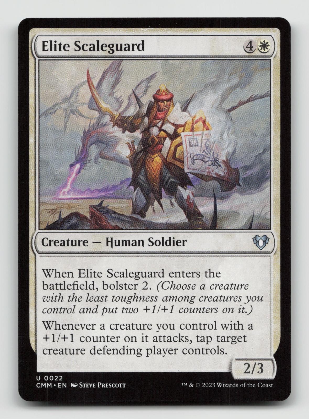 Elite Scaleguard 22 Commander Masters Magic: The Gathering Lightly Played