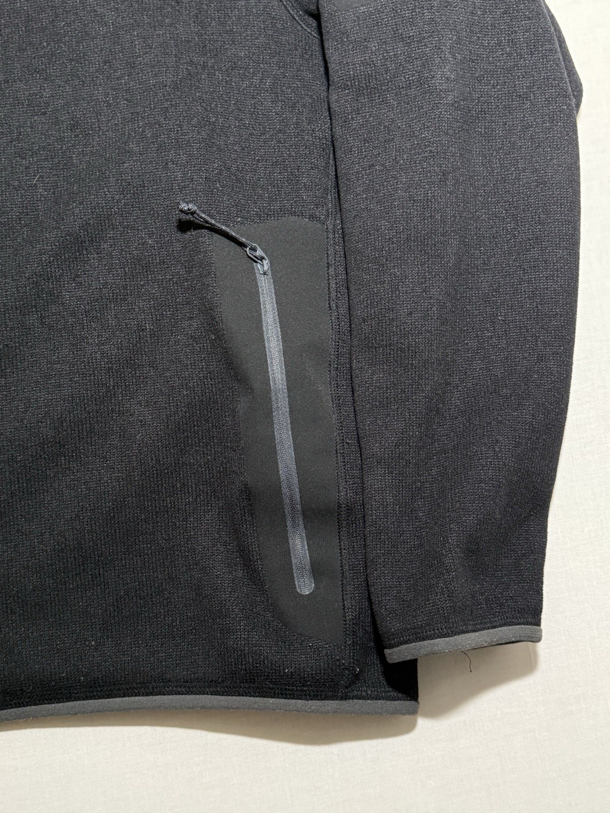 ARC'TERYX Giacca Arc’teryx uomo stile Polartec nera vintage pile zip taglia XL logo