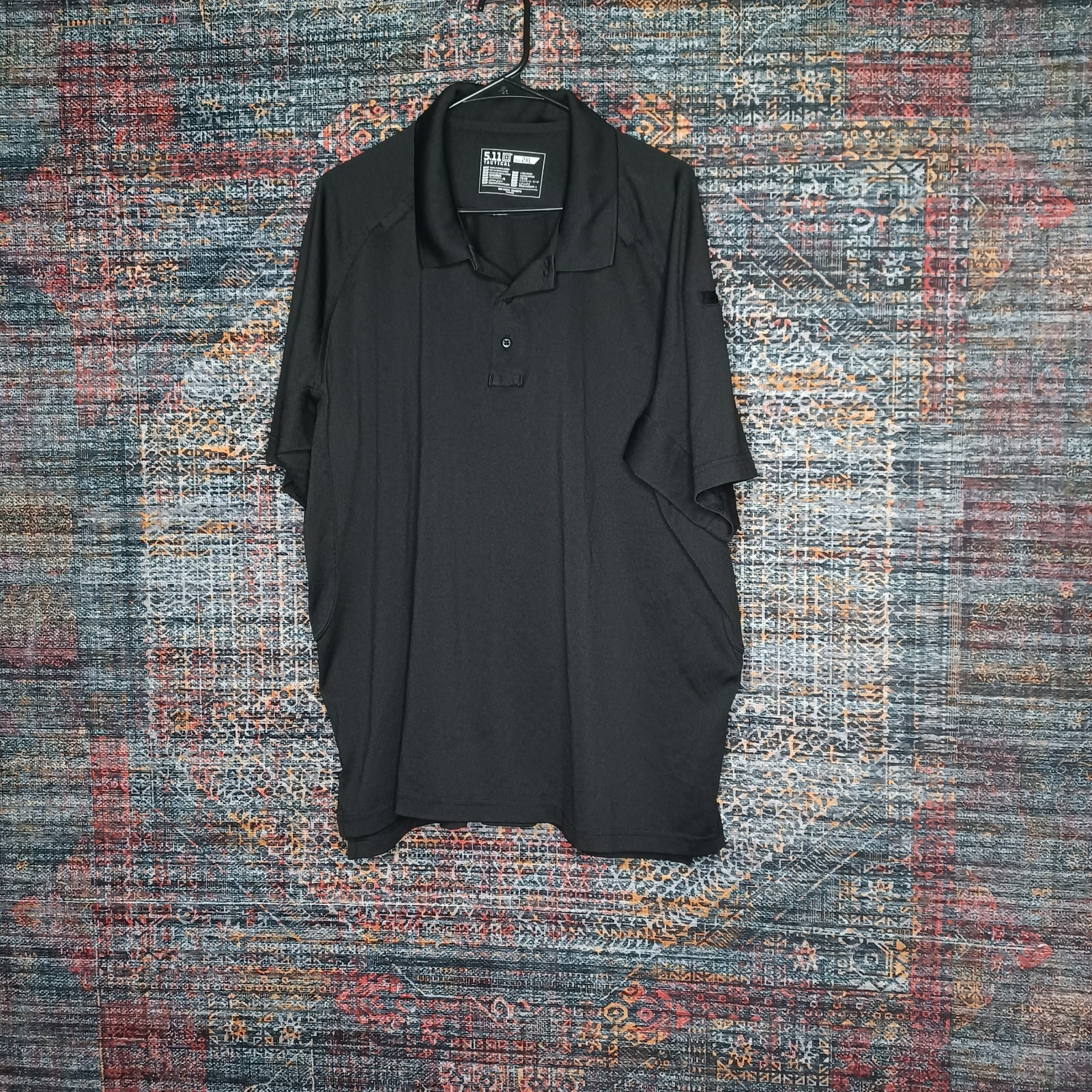 511 Tactical mens solid black Performance polo sh… - image 1