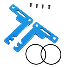 Blue Aluminum Short Battery Holder Bracket Set For Tamiya TT02 Series Holder E