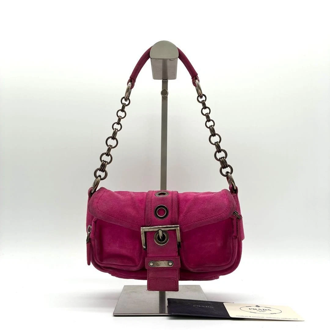 PRADA Suede Exterior Bags & Handbags for Women for sale | eBay