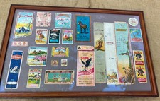 VTG Collection of firecracker package labels from the 50's and 60's. 26 X 17