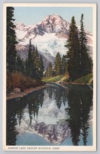 Mirror Lake Rainier National Park WA Scenic Mountain Lake View UNP