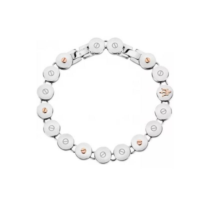 Maserati JM419ARZ03 Mens Stainless Steel Link Bracelet New
