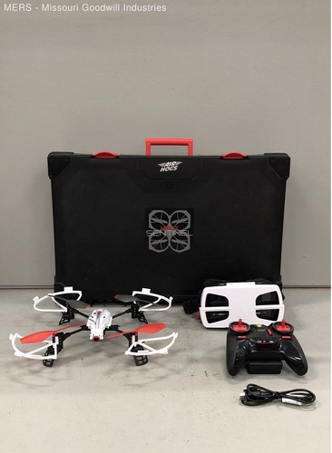 Air Hogs Helix Sentinel Drone Quadcopter Set With Goggles Remote & Case