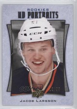 2016-17 Upper Deck UD Portraits Rookie Gold Foil /99 Jacob Larsson #P-82 m7v