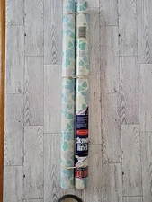 Rubbermaid Vintage Drawer & Shelf Liner 1990 Ivy Charm Blue Green USA 20" 1.69yd