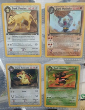  x4 WOTC Old Pokemon Cards Vintage Pack Set dark pokemon 1st Edition Cards