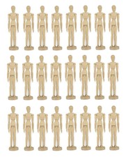 24 pcs ARTIST MANNEQUINS 12" Wooden Jointed Paint Draw Human Figure Dummy Model