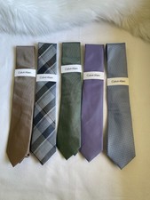 Calvin Klein Men's Set of 5 Assorted Ties NWT.
