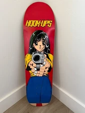 Hook Ups Skateboard Deck Barrel of a Gun 8.0