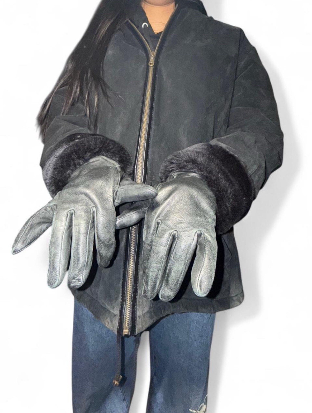 Basic Editions Genuine Leather Jacket with hoodie… - image 5