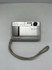Sony CyberShot Silver Carl Zeiss Optical 3X DSC-T10 SteadyShot See Condition