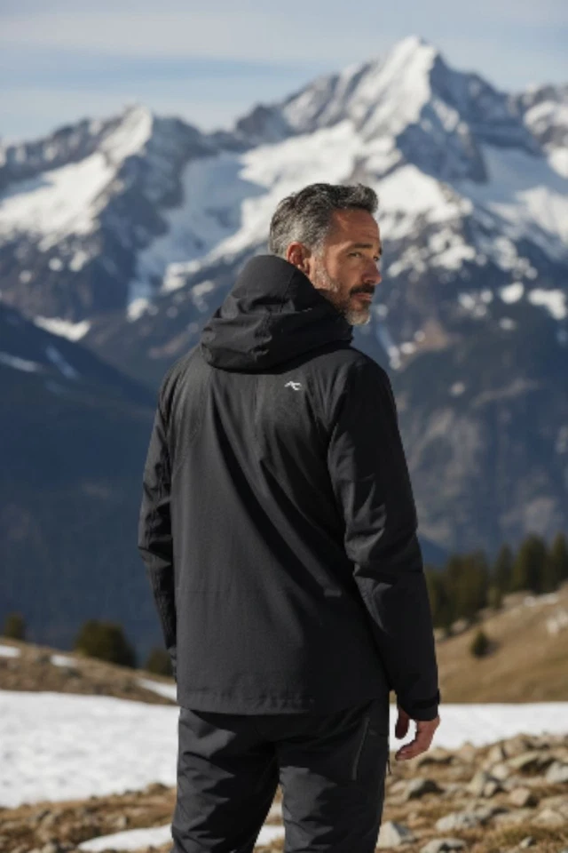 New $999 KJUS LUCAS FRX Shell Ski Jacket Men's Medium 50 Black Waterproof NWT - Image 4 of 4