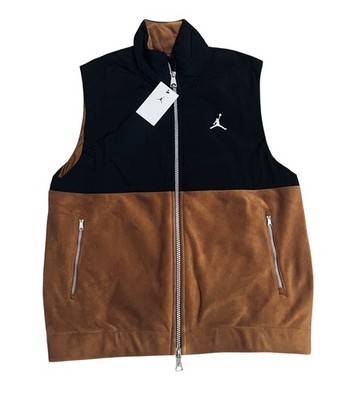 Nike Air Jordan Essentials Vest Men Size Small british brown