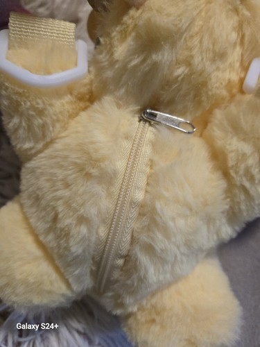 Yooki Yellow Plush Cross Body Accompany Series Authentic Strap Included Open Box - Picture 8 of 10