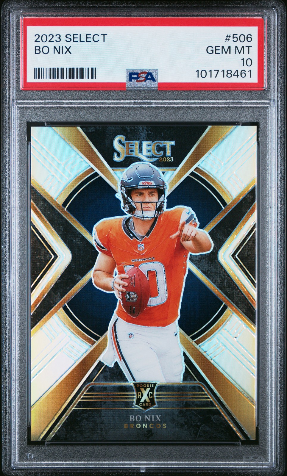 2023 PANINI SELECT #506 BO NIX PSA 10