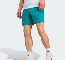 Men's adidas Tennis Climacool Ergo Shorts 7" Inseam "Pure Teal" Size Large