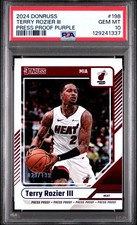 2024 PANINI DONRUSS PRESS PROOF PURPLE #198 TERRY ROZIER III 29/199 PSA 10