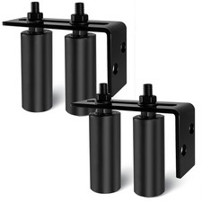 2 Pack 4" Universal Gate Roller Guide,Nylon Slide Gate Guide Rollers with Bla...