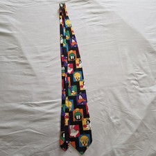 Vintage Looney Tunes Mania Tie Mens One Size Multicolor Cartoon Tweety