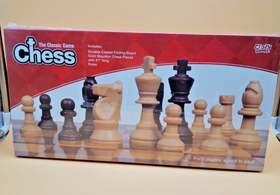 Family Classics Plastic Chess Full Size Set Crazy Games New Sealed