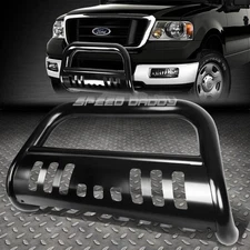FOR 04-24 FORD F150 NON-ECOBOOST/03+EXPEDITION BLACK BULL BAR PUSH BUMPER GUARD