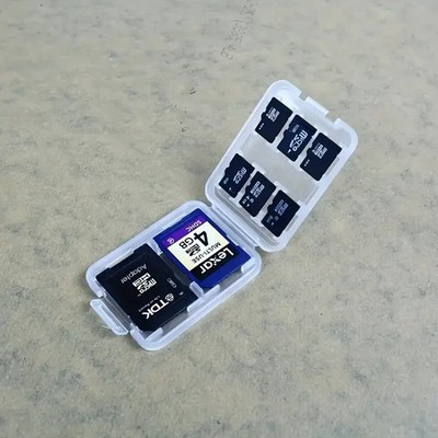 Speicherkarten Aufbewahrungsbox   2x SD & 6x MicroSD / TF Kartenhalter