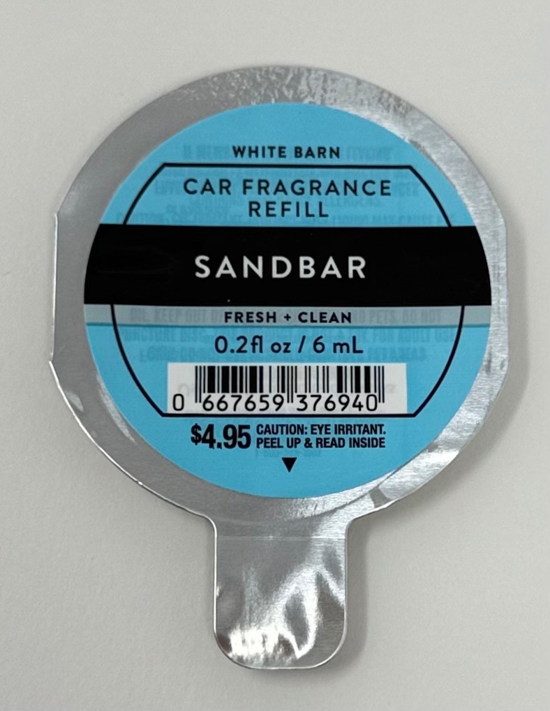 BATH BODY WORKS SAND BAR SCENTPORTABLE CAR FRAGRANCE REFILL