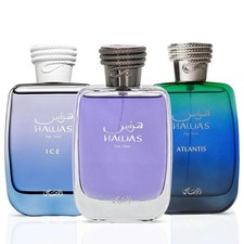 Hawas, Hawas Ice  Hawas Atlantis Eau de Parfum Sprays 100ml 3.4 oz by Rasasi