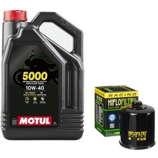 FZ600 FZ6 Fazer Oil and RC Filter Kit Motul 5000 10w40 4L Yamaha FZ 600 2005