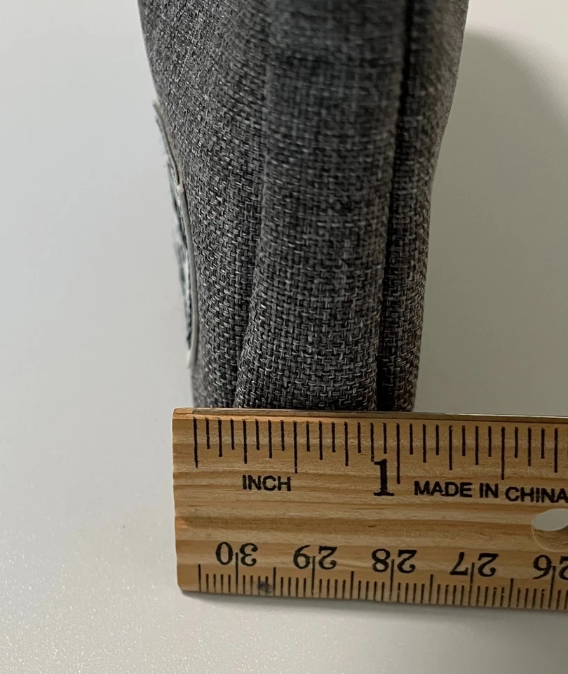 The Herschel Supply Company Virgin Atlantic Grey Cloth Toiletry Pouch 9"x6" - Image 3 of 4