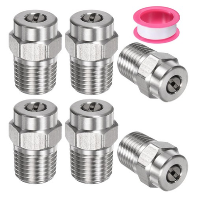 #ad 6 Pack Surface Clean Tips 25 Degree 1 4quot; NPT Male Pressure Washer Nozzles C... $21.28