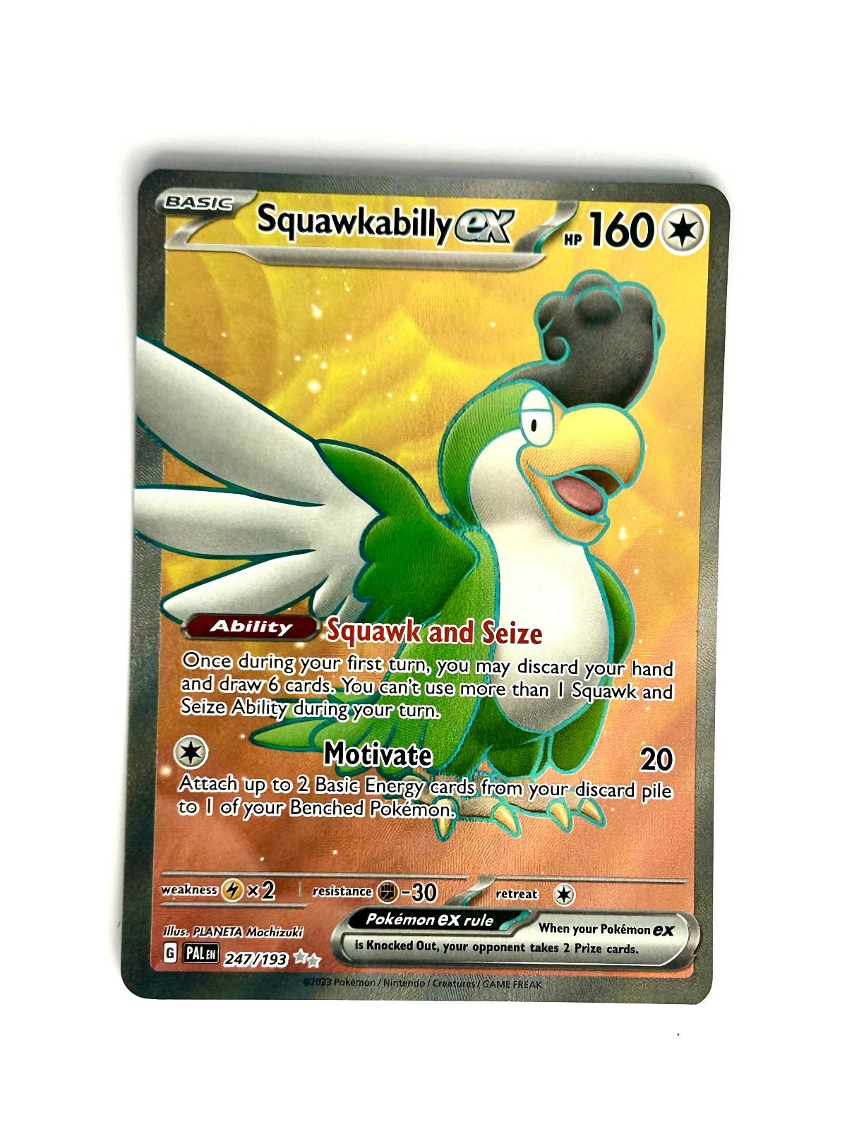 Squawkabilly ex 247/193 Ultra Rare Paldea Evolved Pokemon Near Mint