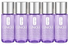 Set of 5 Clinique Take The Day Off Makeup Remover For Lids, Lashes Lips