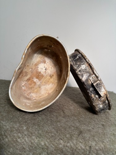 WW2 Italian Mess Kit Gavetta M1931 – Found in Saaremaa German Positions - Picture 19 of 20
