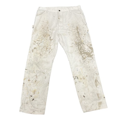 #ad #ad Vtg Dickies Carpenter Pants 36x31 White Natural Distressed Dunn Edwards Paints $108.00