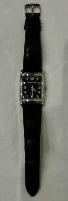 orologio armani ar-0206 uomo nero rettangolare | eBay
