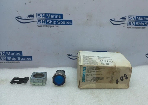 Siemens 3S3B 5001-0AA1 Illuminated Blue Push Button 5PCs In Lot