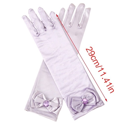 Stylish Layered Bowknot Gloves for Kids Singing Dancing Celebrations Gloves - Picture 8 of 14