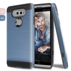 For-LG-V20-Slim-Brushed-Hybrid-Armor-Shockproof-Rubber-Hard-Cover-Case