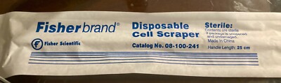 Eighty (80) Fisherbrand Disposable Cell Scrapers - Sterile - Cat No. 08-100-241