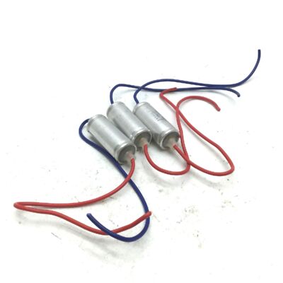 Lot of 3 NCC National Controls Capacitors DCR2 200VAC .5+50Ohm