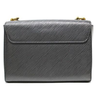 LOUIS VUITTON Epi Twist MM Shoulder Bag M21117 Black Leather Used