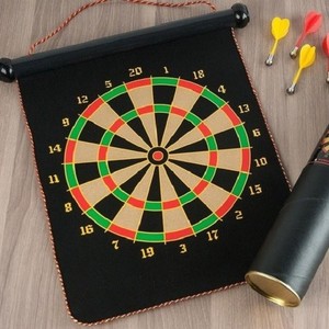 Bersaglio Per Freccette Doppia Faccia - Con Gancio Per Parete Per Bar E Casa - Foto 12