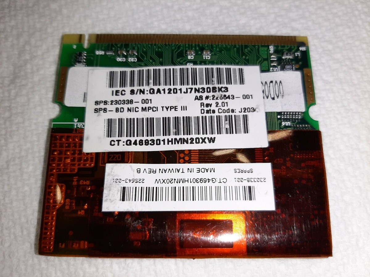 Adaptateur Combo Modem/Fast Ethernet HP 230338-001 Pour Evo N410c N600c N610 N620c