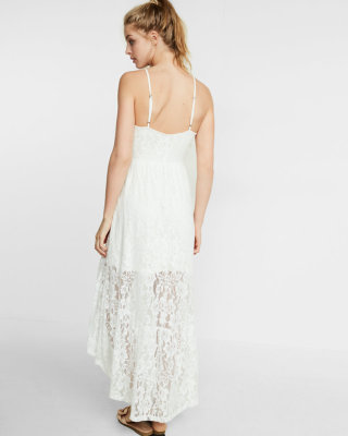 NWT Express All-Over Lace Maxi Dress Sold out Sz S Value $88 Super Sexy |  eBay