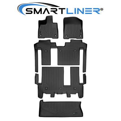 SMARTLINER Floor Mats Cargo Liner 2021-2025 Toyota Sienna (Optional Spare Tire)