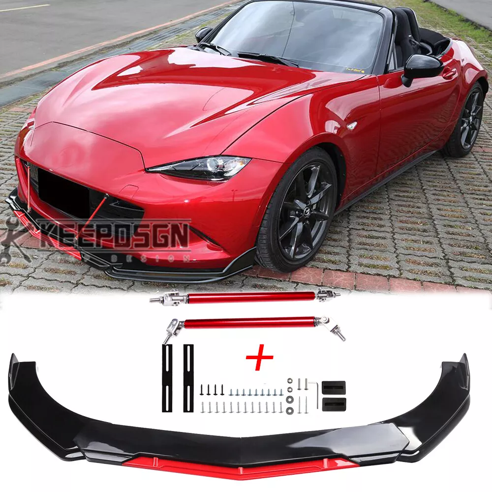 Front Bumper Lip Splitter Spoiler Body Kit for Mazda MX-5 Miata NA